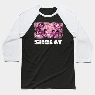 Sholays Thrilling Climactic Showdown Baseball T-Shirt